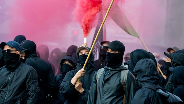In den USA ist die Antifa-Bewegung (Bild) als „terroristische Organisation“ eingestuft worden.