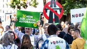 Aktivisten sind gegen den Tunnel (Archivbild)