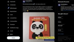 Ein Suchaufruf der nicht alltäglichen Art 