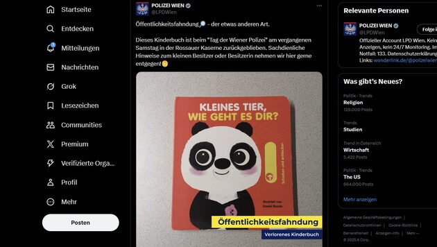 Ein Suchaufruf der nicht alltäglichen Art