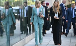 So leger wie hier auf dem Bild (bei einem Besuch in den USA mit ihrer Tochter, Prinzessin ...