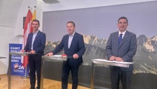Ofner, Angerer und Staudacher präsentierten, was die Freiheitlichen für die 