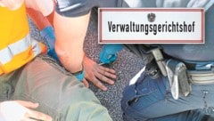 Die Demonstrantin wollte sich auf einer Straße in der Steiermark festkleben. Weil diese für den ...