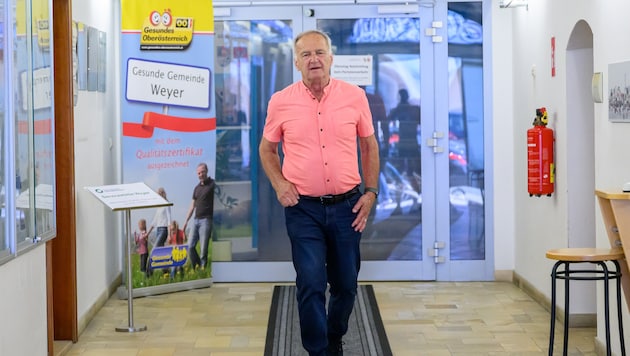 Der 73-jährige Langzeit-Bürgermeister Gerhard Klaffner hält den fixen Termin seines Abgangs aus ...