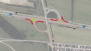 Demnächst ist Baustart für eine neue Abbiegespur auf der Nordspange in Wiener Neustadt. Dann ...