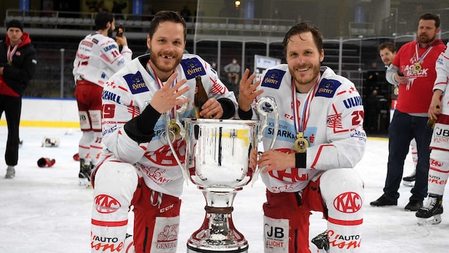 Manuel Geier (re.) ist schon fix bei den Spartans Althofen. Stefan Geier könnte bei Köttern ...