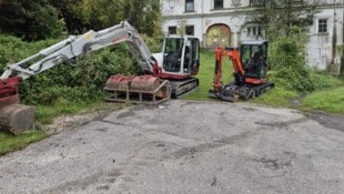 Diese Bagger wurden gestohlen.