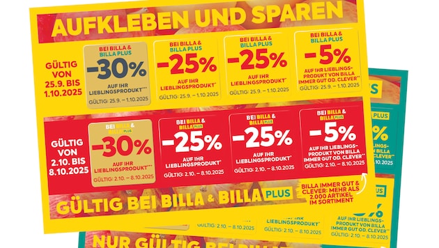 Billa hat auf seine Kunden gehört und bringt die beliebten Rabattpickerl wieder zurück. Zum ...