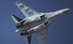 Ein russisches Kampfflugzeug