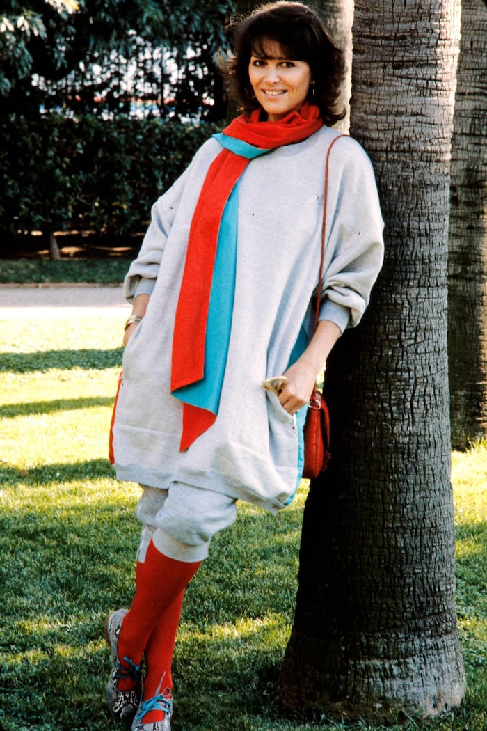 Hier zu sehen auf einem Schnappschuss nach dem Joggen im Jahr 1981 in einem Park in Nizza