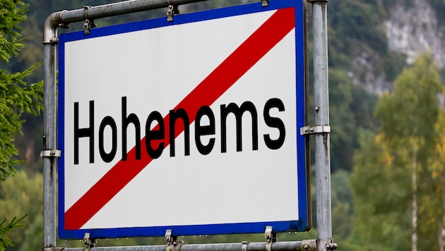 Die Attacke trug sich in der Gemeinde Hohenems zu.