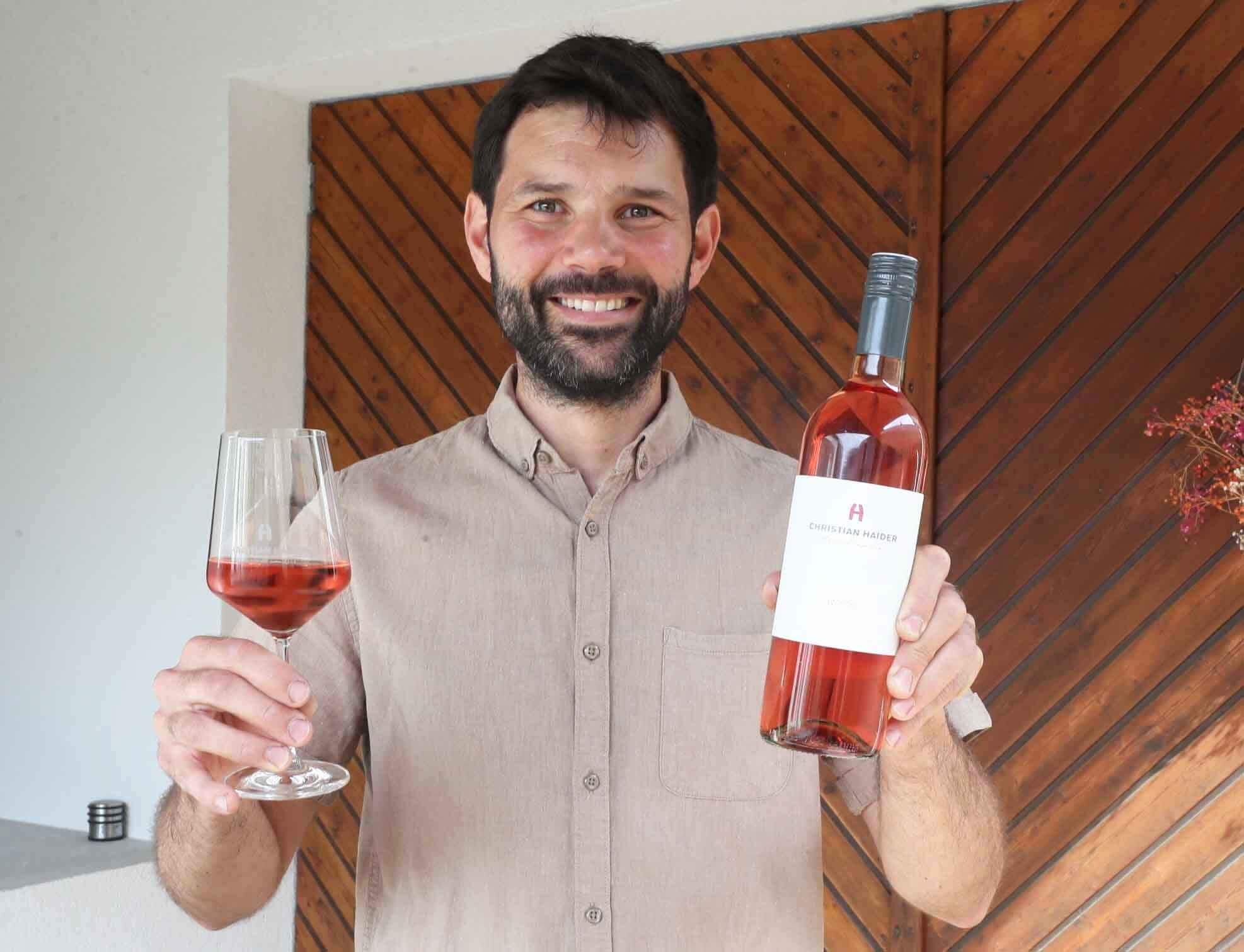 Rosé 2024 vom Weingut von Christian Haider.