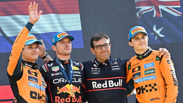 Lando Norris (links) und Oscar Piastri (rechts) müssen sich vor Max Verstappen in Acht nehmen.