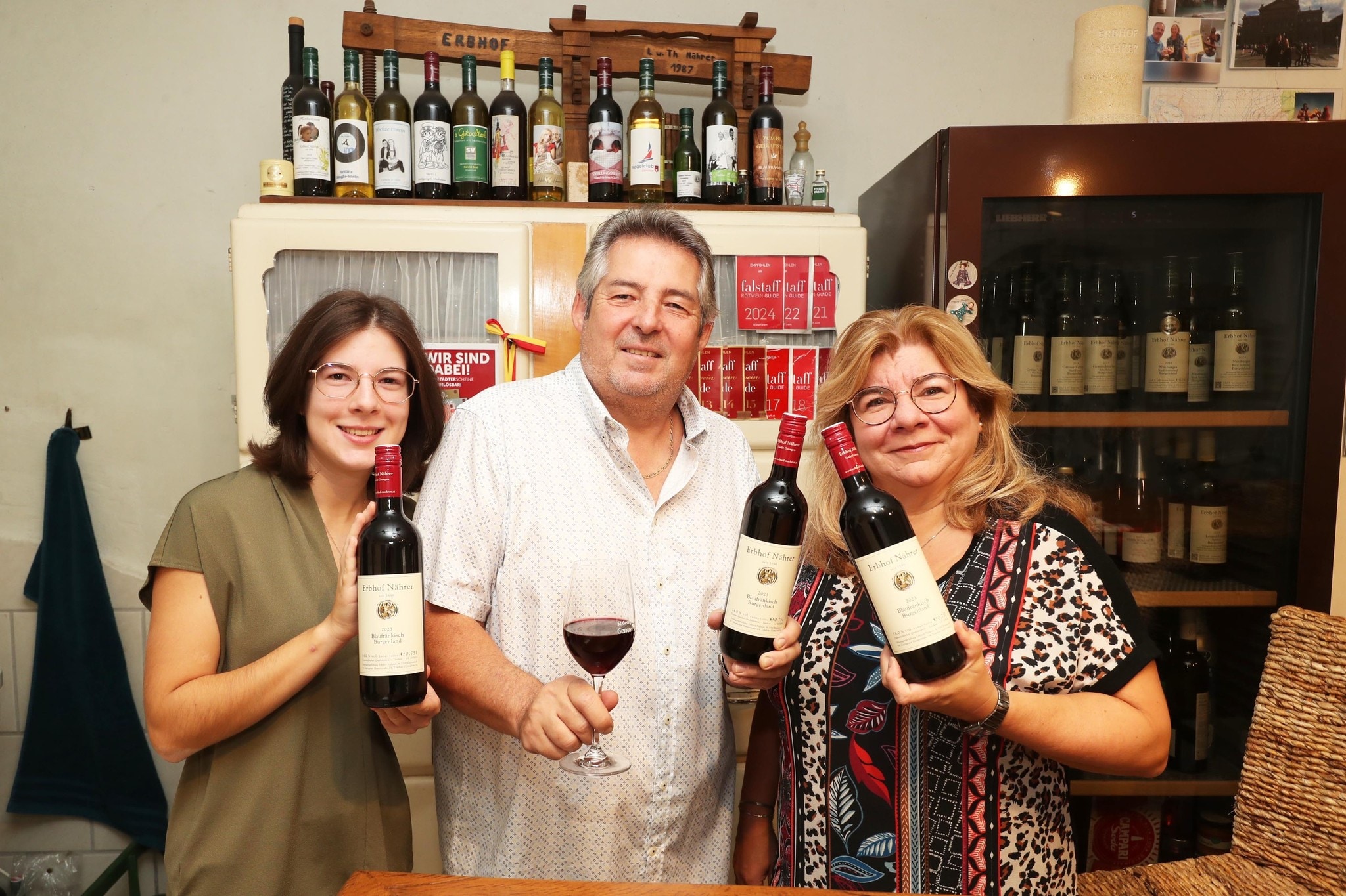 Blaufränkisch 2023 des Erbhofs von Sylvia und Dietmar Nährer.