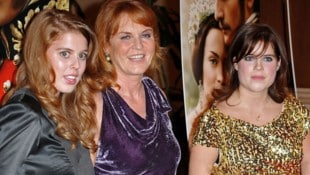 Sarah Ferguson, im Bilder mit den Töchtern Beatrice (l.) und Eugenie (r.), wird Großbritannien ...