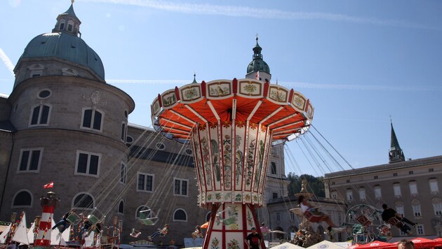 Salzburg feiert seinen Landesheiligen alljährlich mit dem Rupertikirtag – im Hintergrund: der ...