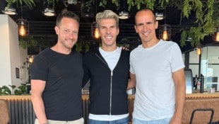 René Giretzlehner, Florian Gschwandtner und Christian Kaar (von links) halten je ein Drittel an ...