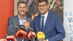 Daniel Fellner und Martin Gruber präsentierten sich als neues Führungsduo der Koalition.