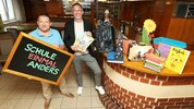 Gasthofbesitzer Reinhard Wimmer und Investor und Bauherr Erwin Nemeth beim Lokalaugenschein ...