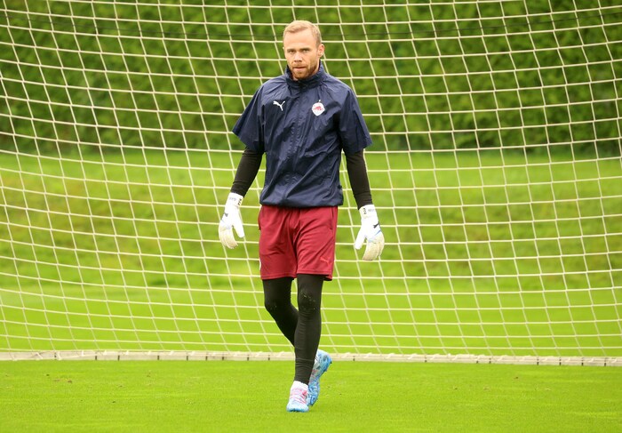 Schlager beim Abschlusstraining.