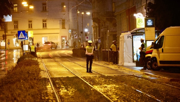 Die Unfallstelle in der Conrad-von-Hötzendorf-Straße