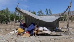 Migrantenfamilie in Afghanistan.