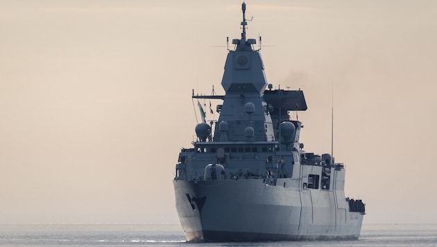 Die deutsche Fregatte „Hamburg“ nimmt am Nato-Manöver „Neptun Strike“ teil.