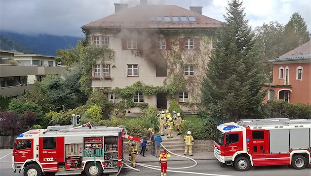 Rund 60 Mitglieder der Freiwilligen Feuerwehr Schwaz waren vor Ort.
