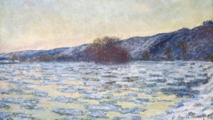 Claude Monet, Eisschollen im Dämmerlicht, 1893