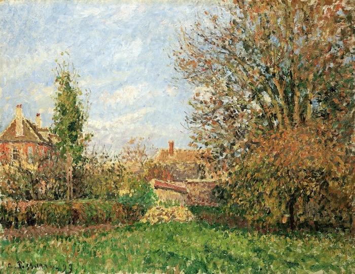 Camille Pissarro, Wiese in Éragny im Herbst, 1899