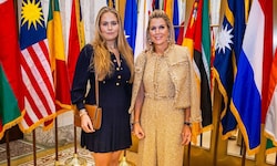 Königin Máxima und Kronprinzessin Amalia Seite an Seite bei der UNO-Generalversammlung in New ...