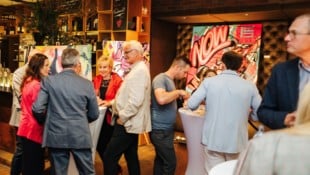 Im Haubenlokal ist beim Event am Samstag auch die Kunst daheim.