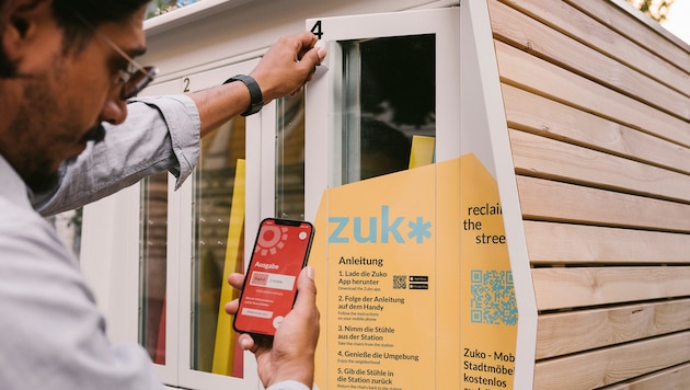 Bei „Zuko“ geht es nicht nur um die Gestaltung von Stadtmöbeln, sondern auch eine App, mit der ...