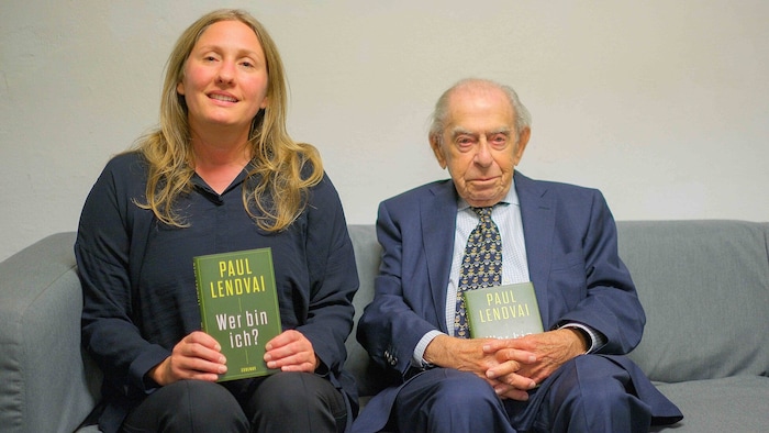 Germanistin Claudia Hofer vom Posthof und Paul Lendvai