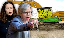 Der Lobautunnel wird nun doch gebaut: Die grüne EU-Abgeordnete Lena Schilling (li.) und ...