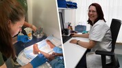 Vom Schreibtisch im Spital Mödling (rechts) reist Natascha Zeiler im Urlaub nach Namibia, um ...