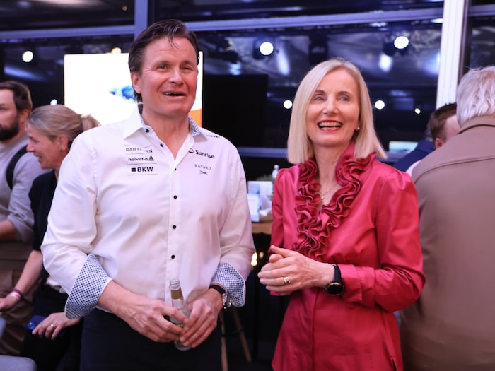FIS-CEO Urs Lehmann (li.) und ÖSV-Präsidentin Roswitha Stadlober