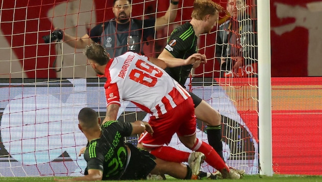 Marko Arnautovic (Mitte) ließ Roter Stern Belgrad jubeln.
