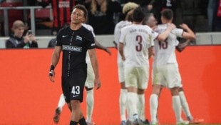 Sturms neue Mannschaft mit jungen Kräften wie JP Hödl (l.) zahlt auf dem hohen Niveau der Europa ...