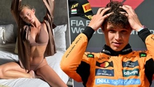 Margarida Corceiro (l.) und Lando Norris (r.) sollen sich getrennt haben.