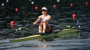 Rudert im A-Finale um eine WM-Medaille: Europameisterin Lara Tiefenthaler.