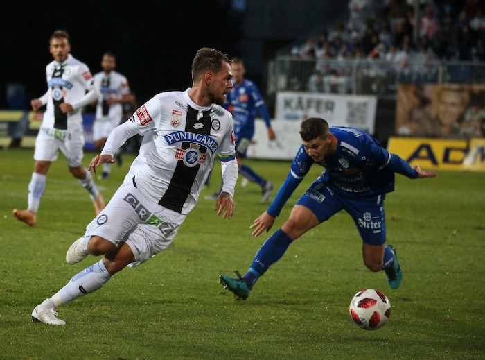 Sechs Jahre lang spielte „Spendi“ (l.) im Sturm-Dress – von vier Derbies gegen seinen aktuellen ...