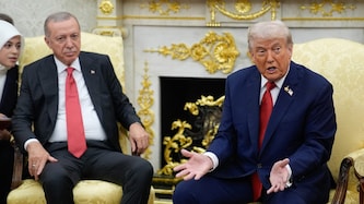 Von links: Der türkische Präsident Recep Tayyip Erdogan und US-Präsident Donald Trump haben sich ...
