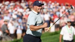 So emotional jubelte Österreichs Golfstar Sepp Straka bei seinem Fourball-Sieg mit Jon Rahm ...