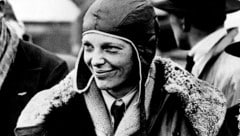 Amelia Earheart in Southampton im Jahr 1928