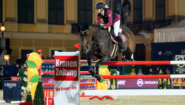 Katharina Rhomberg auf „Cuma“ ging für das Team Shanghai Swans an den Start.
