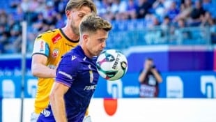 Johannes Eggestein (re.) spielt seit Sommer für die Wiener Austria.