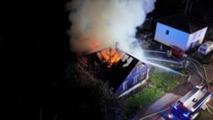 Das brennende Haus in Gaißau. 