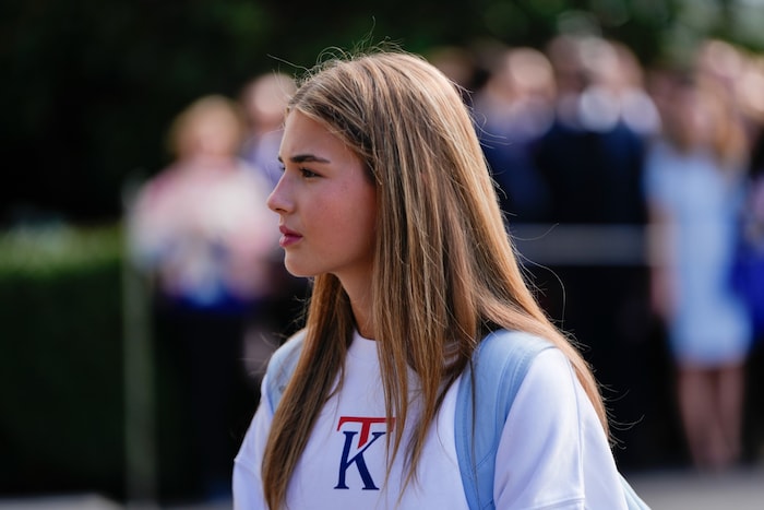 Kai Trump ist die Tochter von Trumps Sohn Donald Jr. – und führte natürlich einen Pullover ihrer ...