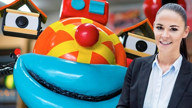 Kinderheld Tom Turbo und FPÖ-Abgeordnete Lisa Schuch-Gubik.